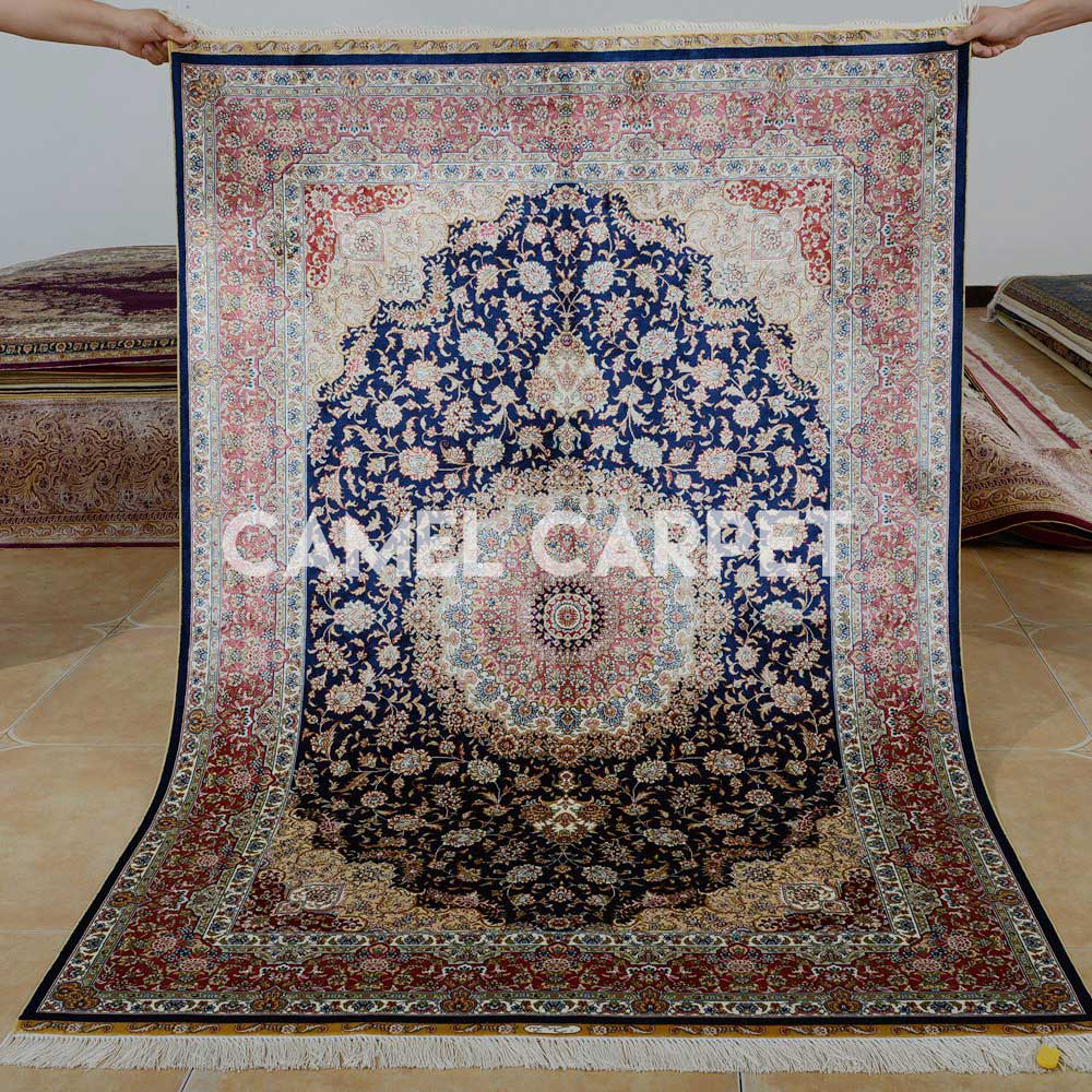Blue Hand Knotted Floor Carpets.jpg